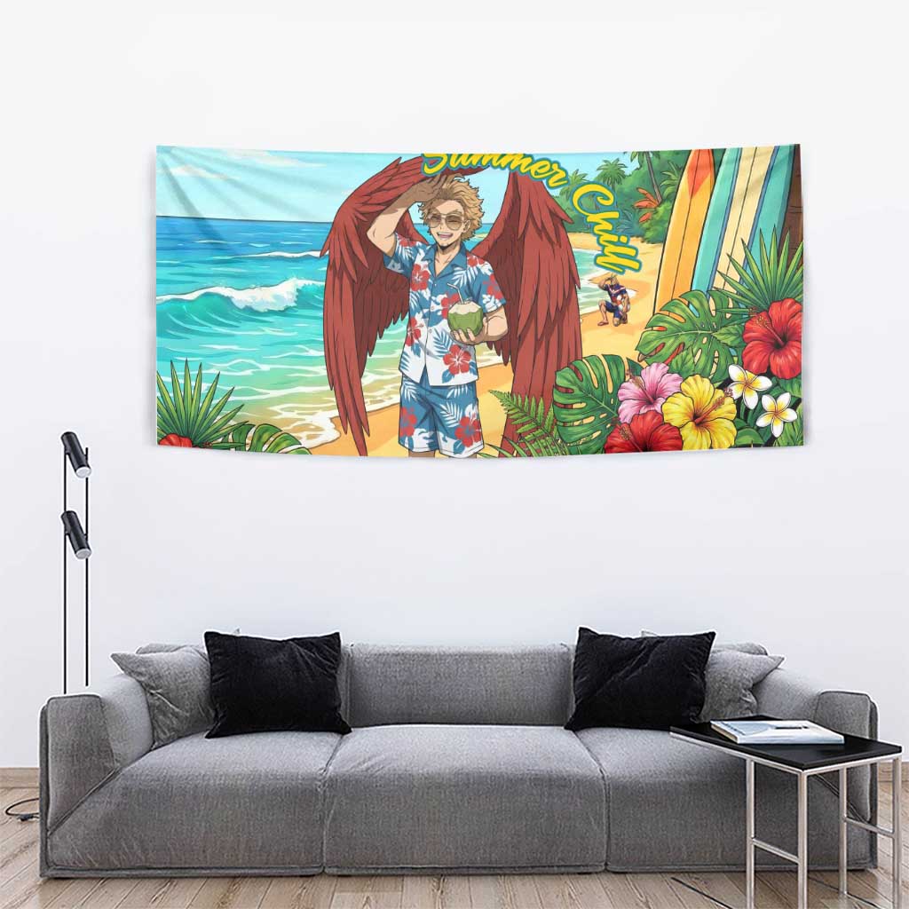 Hawks Summer Chill Tapestry Tropical Anime Beach Vibes