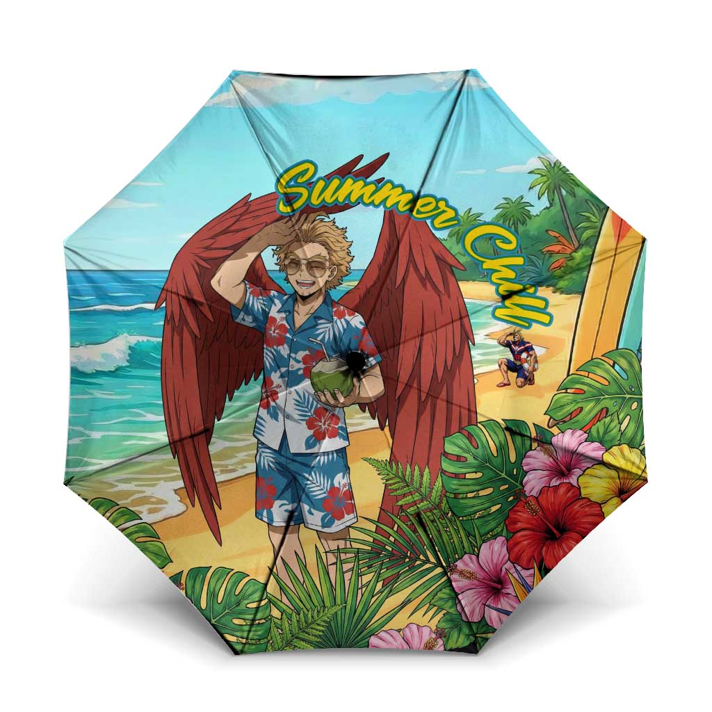 Hawks Summer Chill Umbrella Tropical Anime Beach Vibes