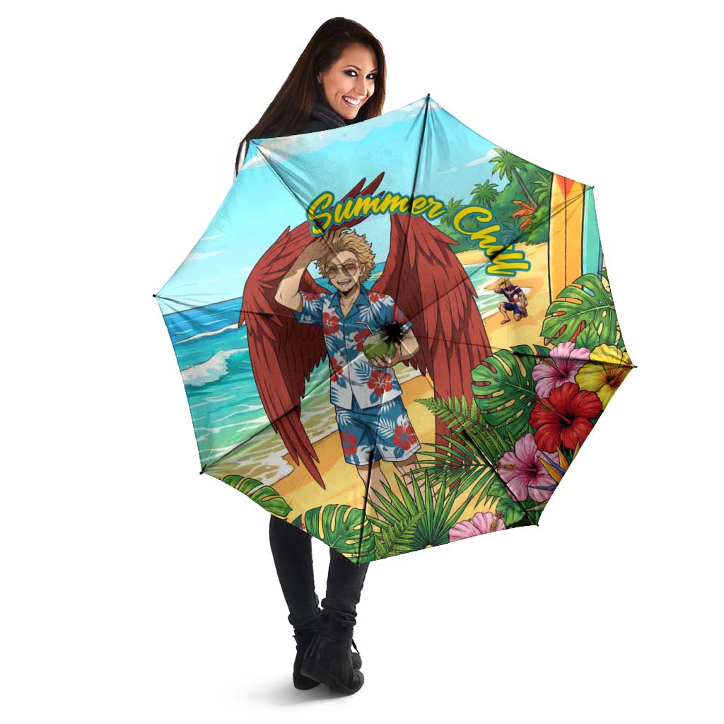 Hawks Summer Chill Umbrella Tropical Anime Beach Vibes