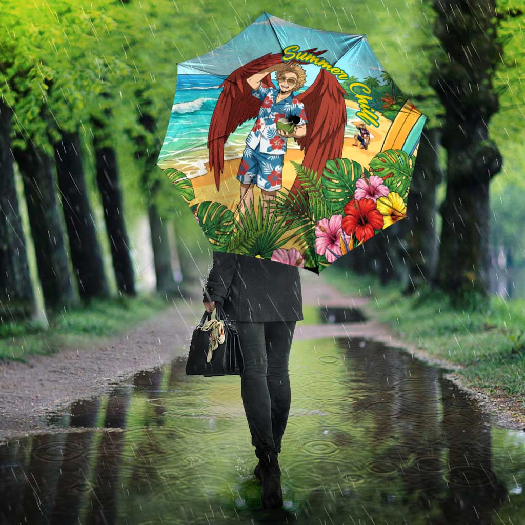 Hawks Summer Chill Umbrella Tropical Anime Beach Vibes