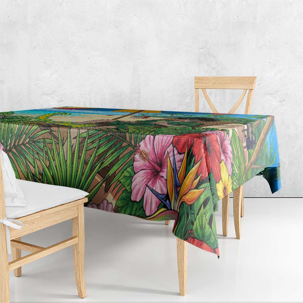 Midoriya Izuku Summer Chill Tablecloth Tropical Anime Relaxation Scene