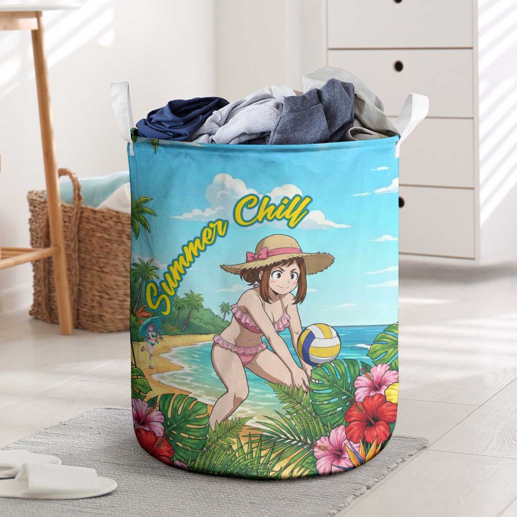 Ochako Uraraka Summer Chill Laundry Basket Tropical Anime Beach Play