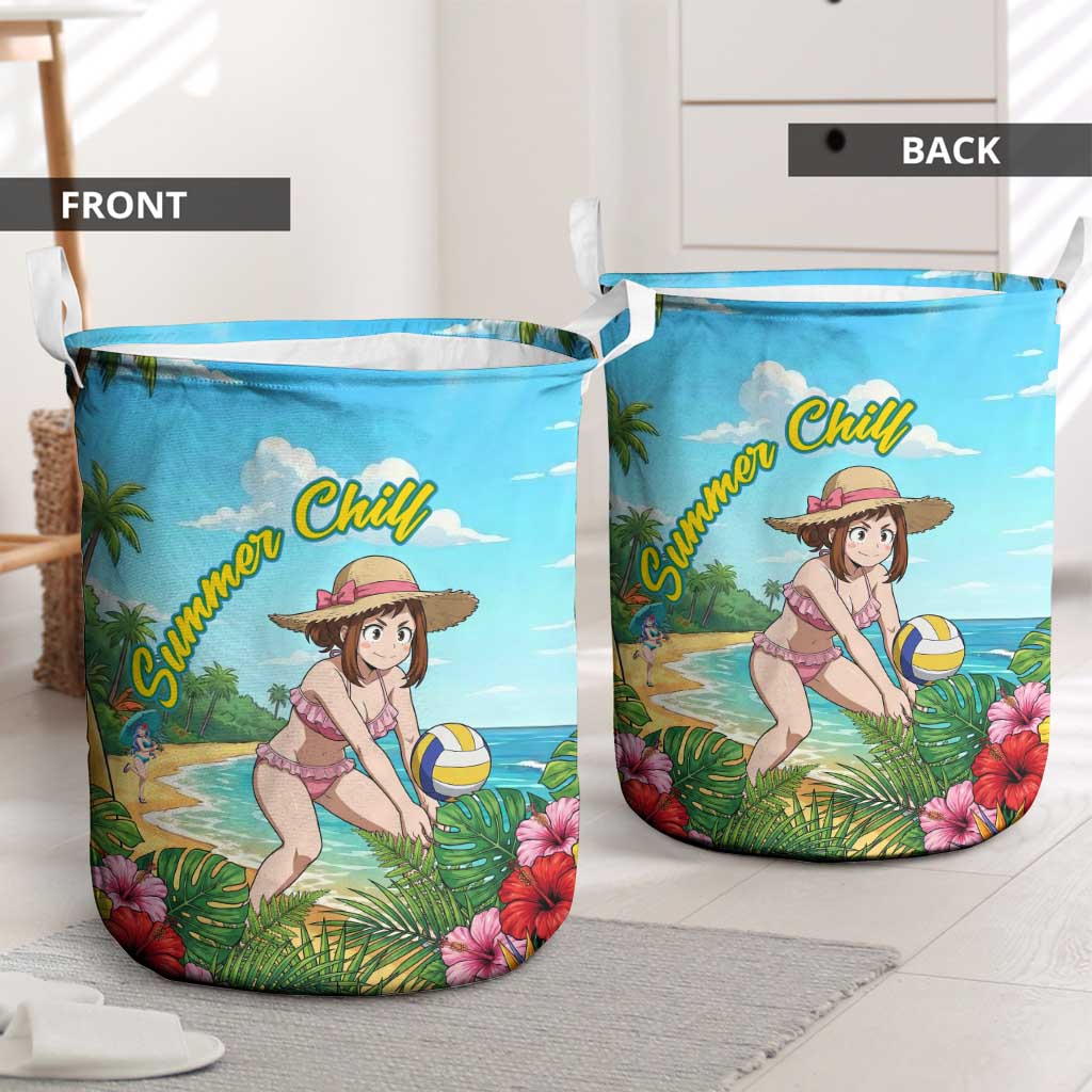 Ochako Uraraka Summer Chill Laundry Basket Tropical Anime Beach Play