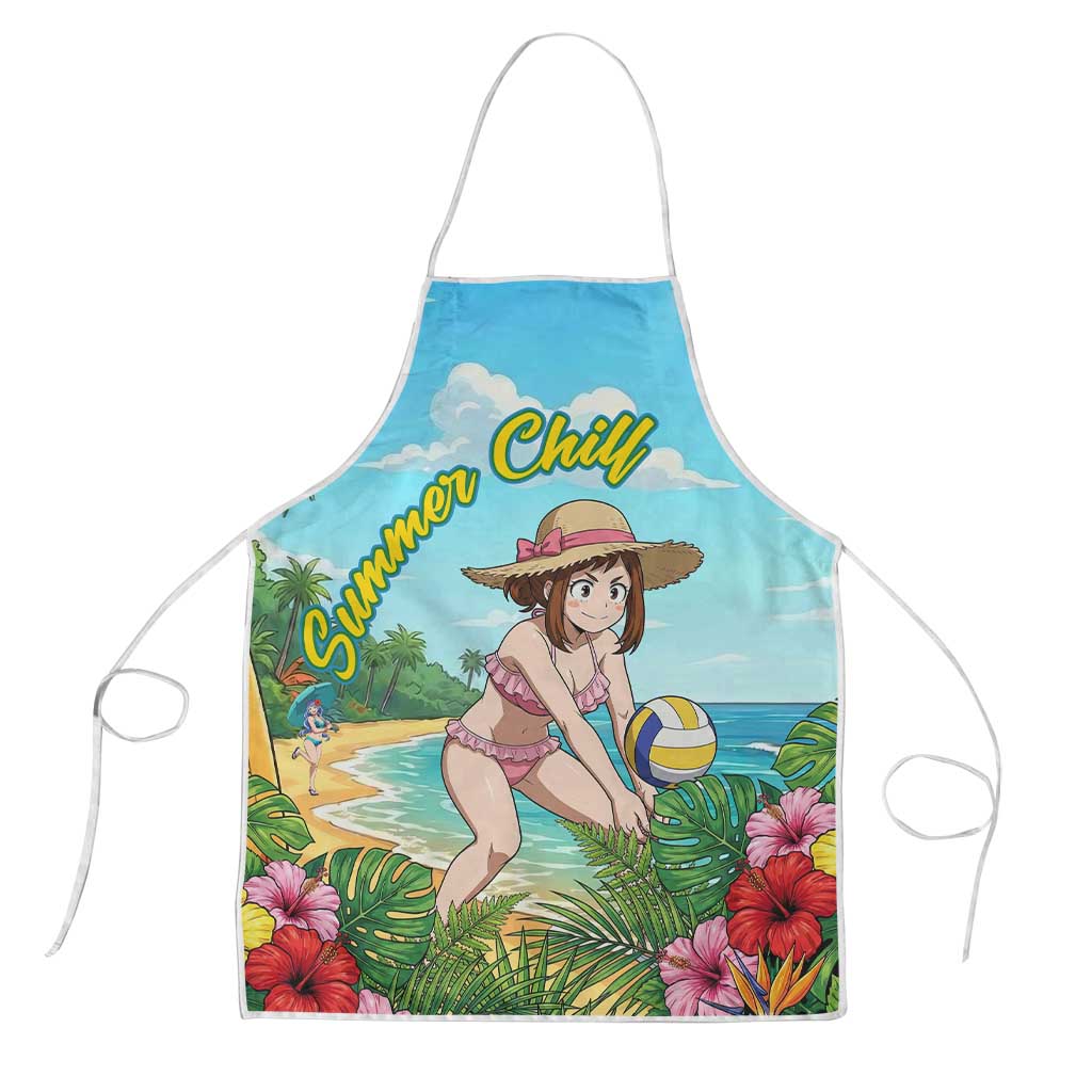 Ochako Uraraka Summer Chill Apron Tropical Anime Beach Play