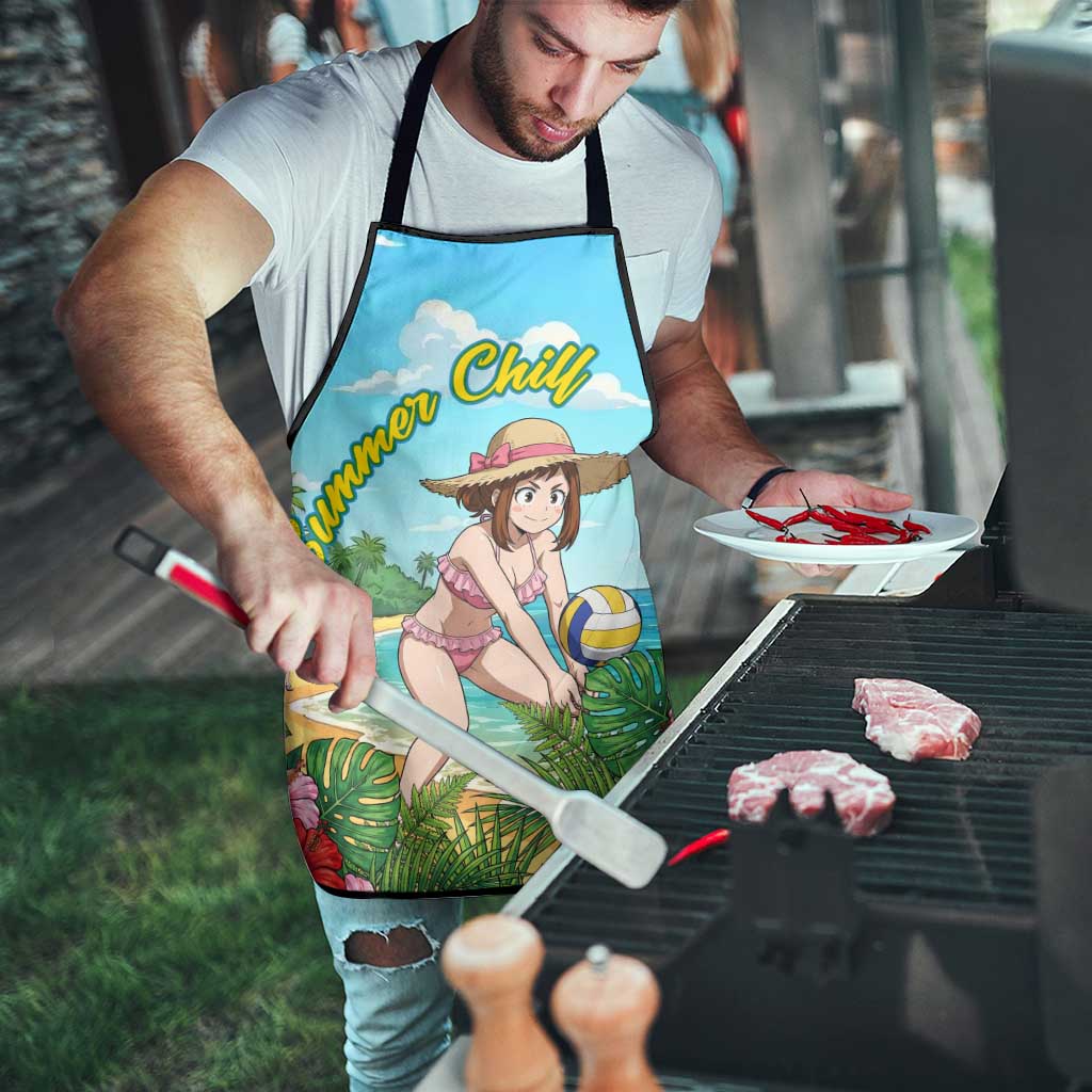 Ochako Uraraka Summer Chill Apron Tropical Anime Beach Play