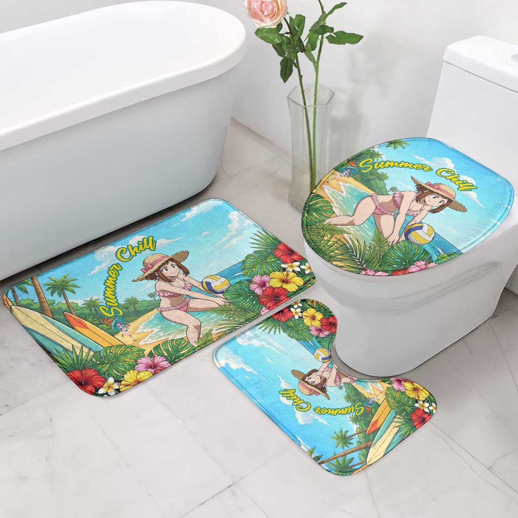 Ochako Uraraka Summer Chill Bathroom Set Tropical Anime Beach Play