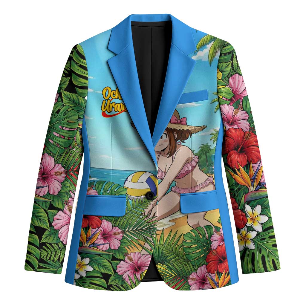 Ochako Uraraka Summer Chill Blazer Tropical Anime Beach Play
