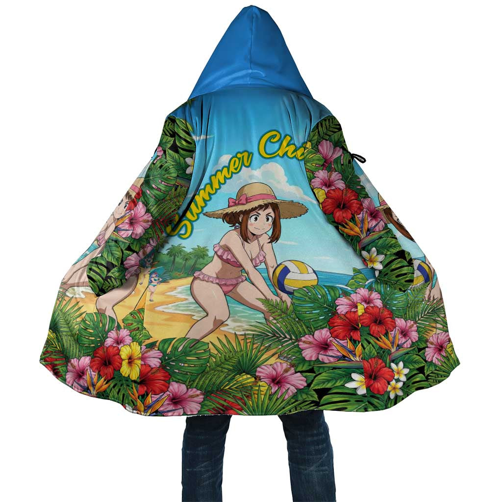 Ochako Uraraka Summer Chill Cloak Tropical Anime Beach Play