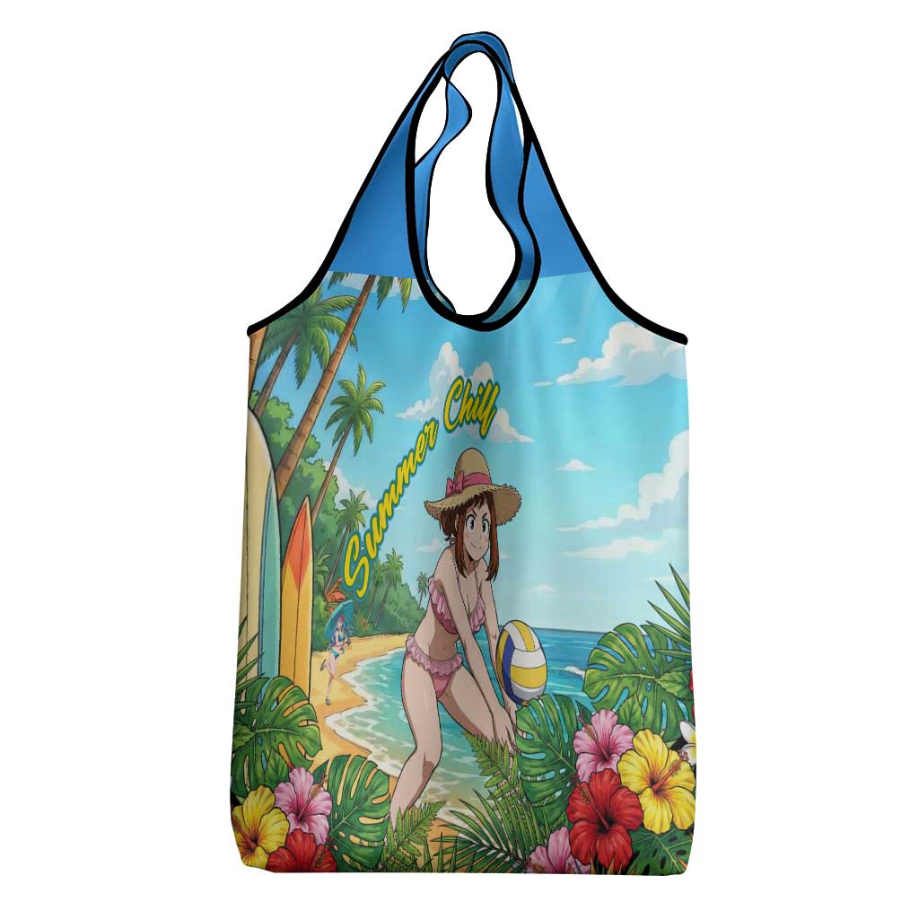 Ochako Uraraka Summer Chill Grocery Bag Tropical Anime Beach Play