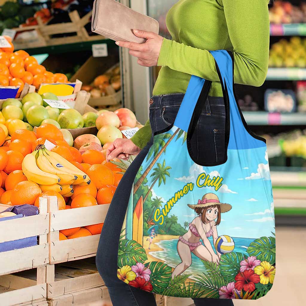 Ochako Uraraka Summer Chill Grocery Bag Tropical Anime Beach Play