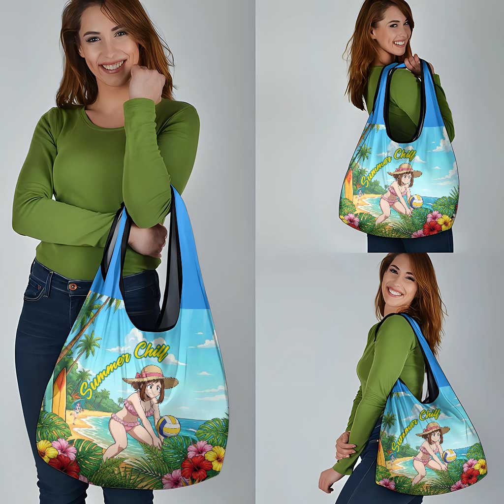 Ochako Uraraka Summer Chill Grocery Bag Tropical Anime Beach Play