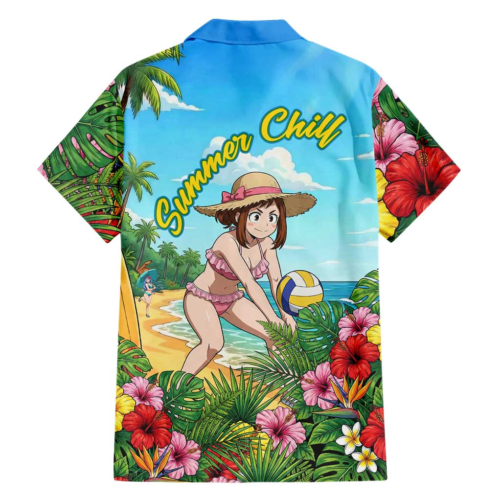 Ochako Uraraka Summer Chill Hawaiian Shirt Tropical Anime Beach Play