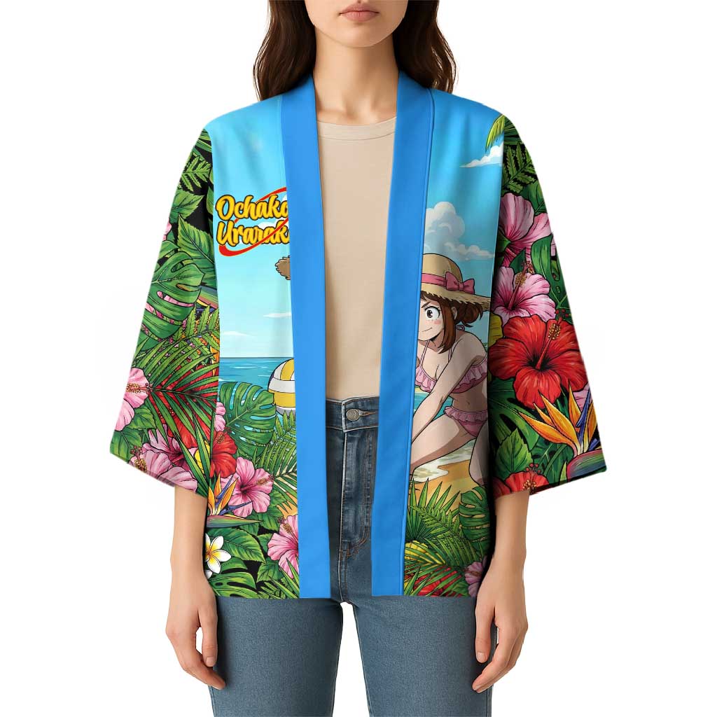 Ochako Uraraka Summer Chill Kimono Tropical Anime Beach Play