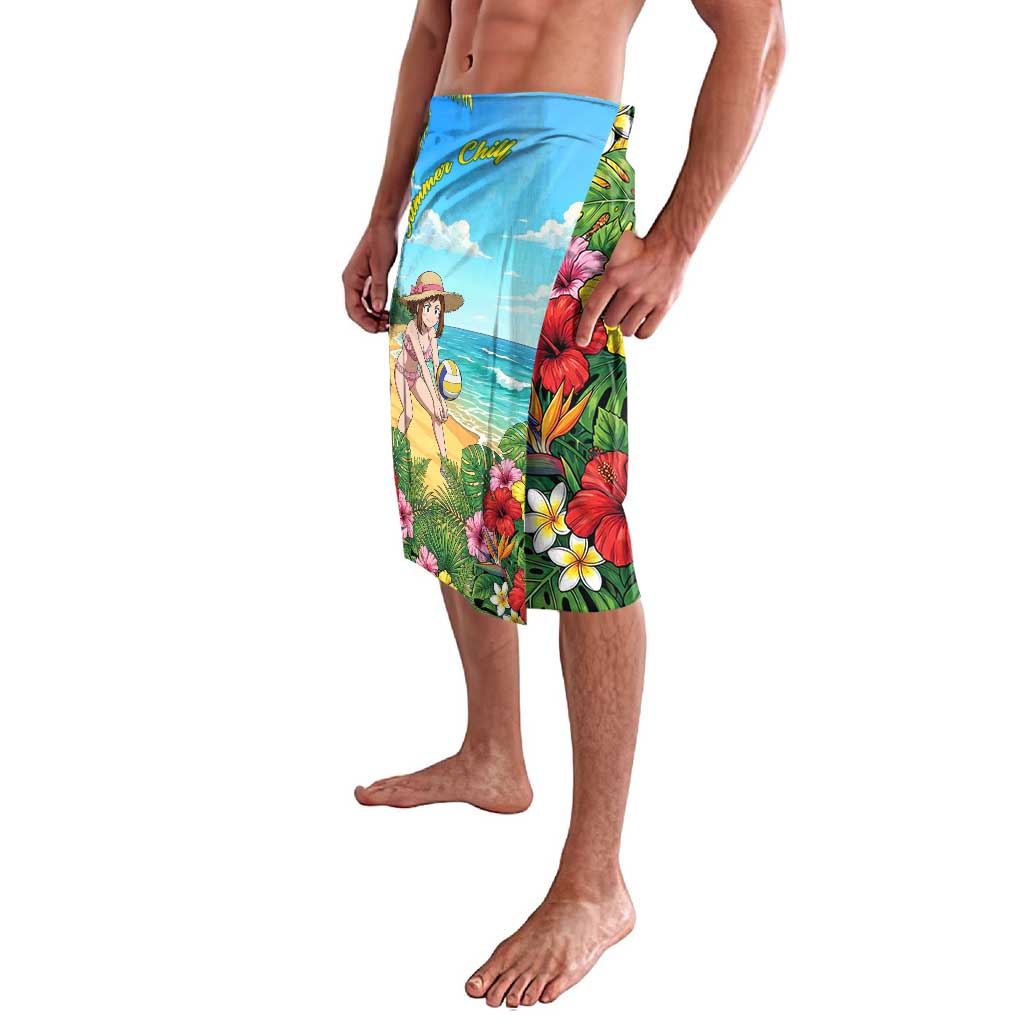 Ochako Uraraka Summer Chill Lavalava Tropical Anime Beach Play