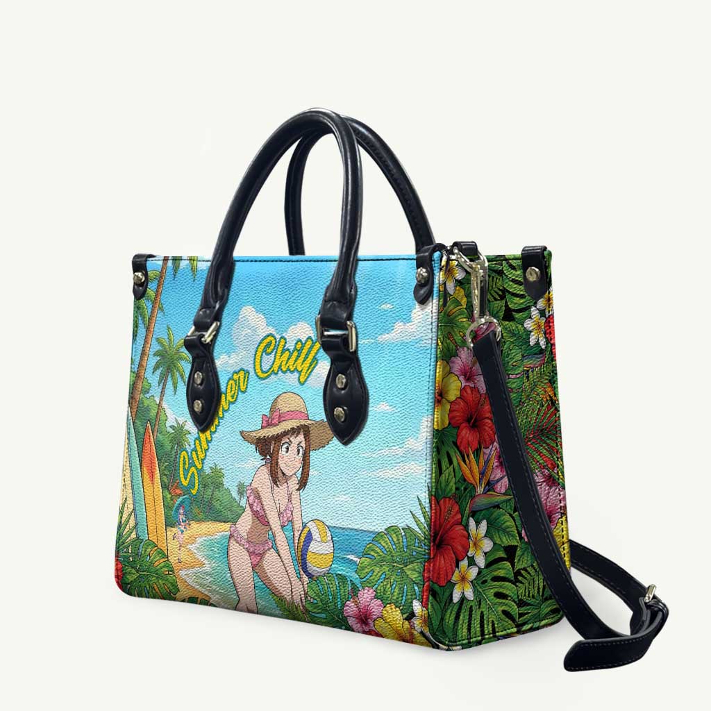 Ochako Uraraka Summer Chill Leather Bag Tropical Anime Beach Play