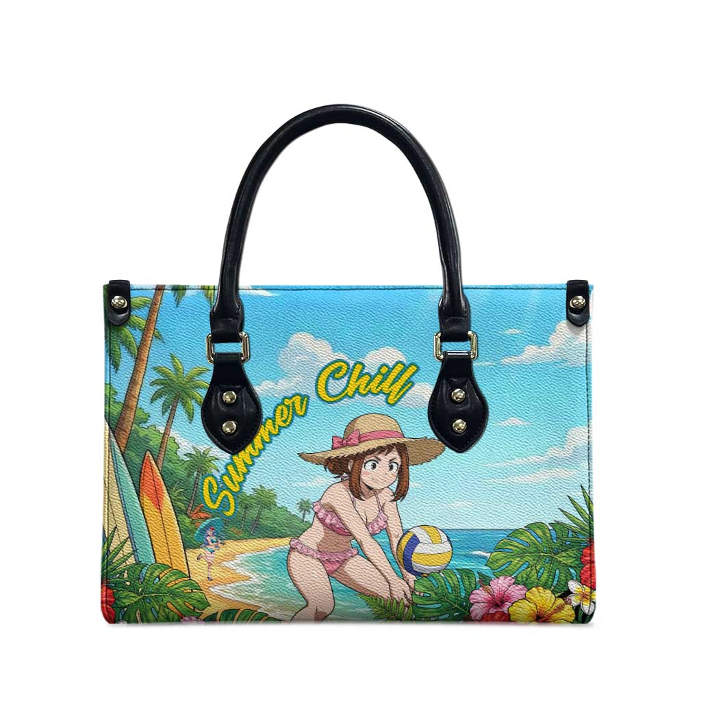 Ochako Uraraka Summer Chill Leather Bag Tropical Anime Beach Play