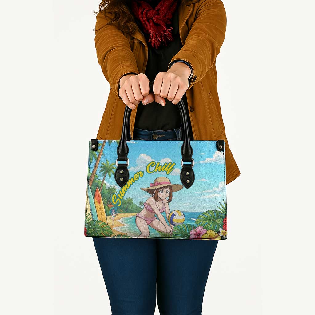 Ochako Uraraka Summer Chill Leather Bag Tropical Anime Beach Play