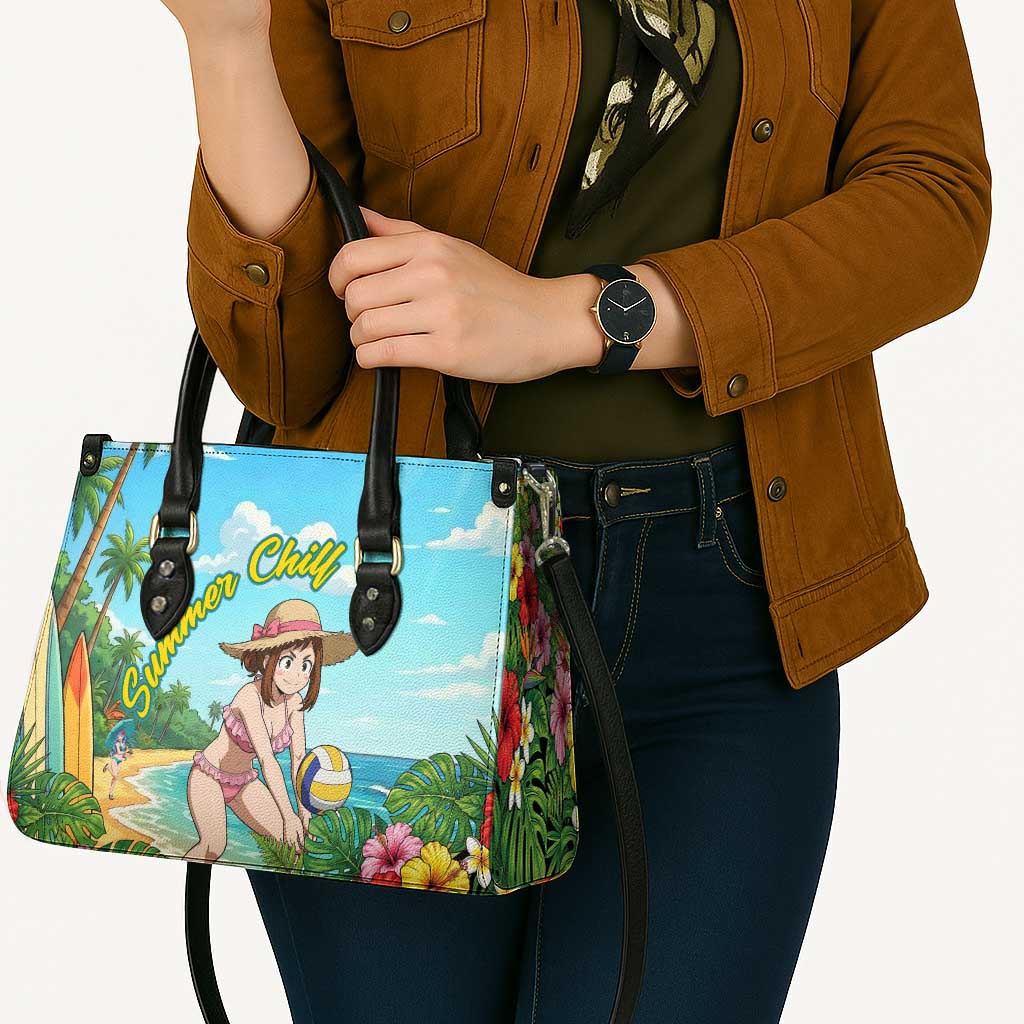 Ochako Uraraka Summer Chill Leather Bag Tropical Anime Beach Play