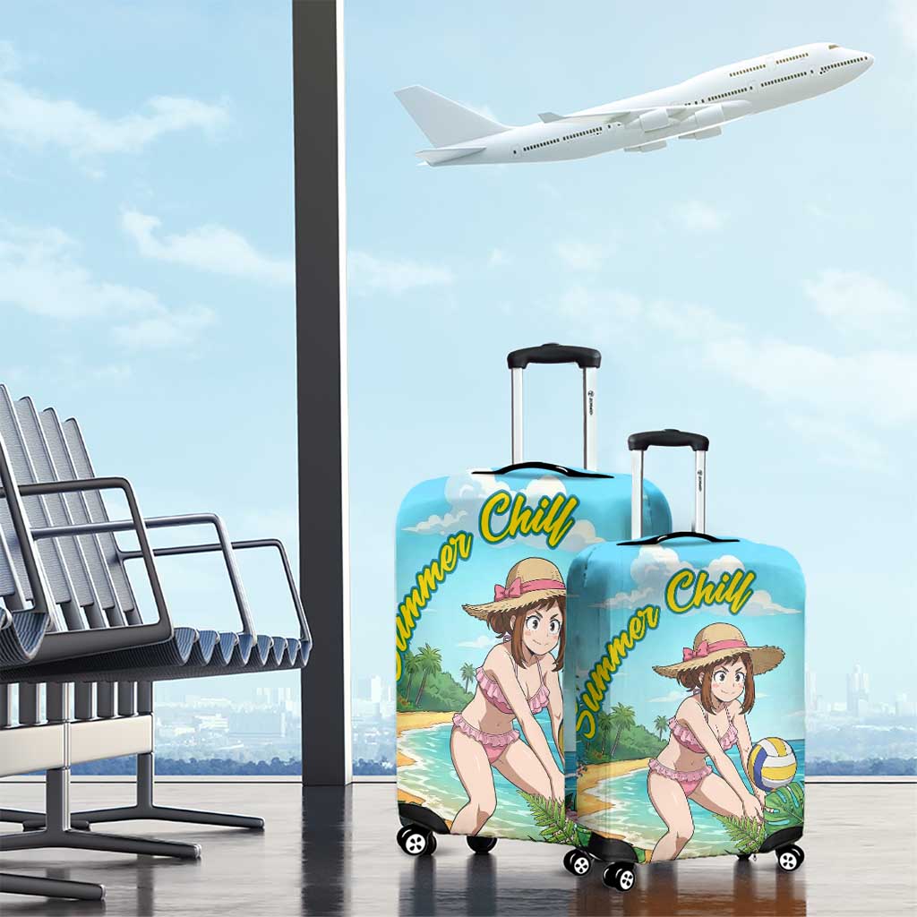 Ochako Uraraka Summer Chill Luggage Cover Tropical Anime Beach Play