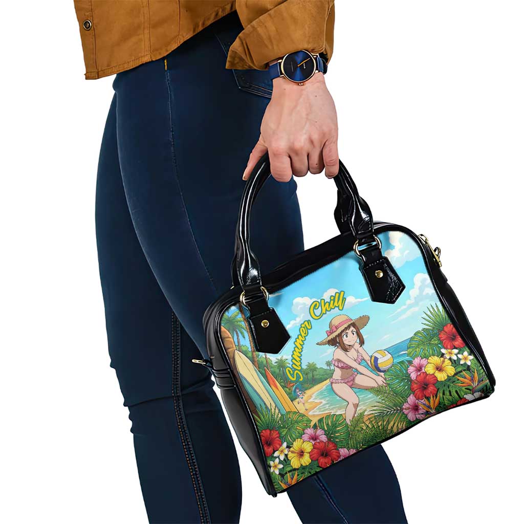 Ochako Uraraka Summer Chill Shoulder Handbag Tropical Anime Beach Play