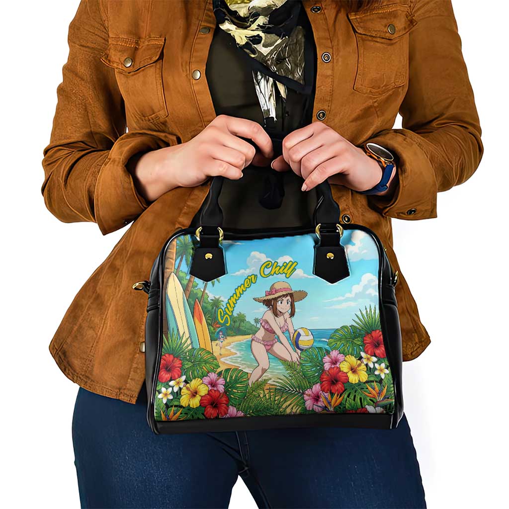 Ochako Uraraka Summer Chill Shoulder Handbag Tropical Anime Beach Play