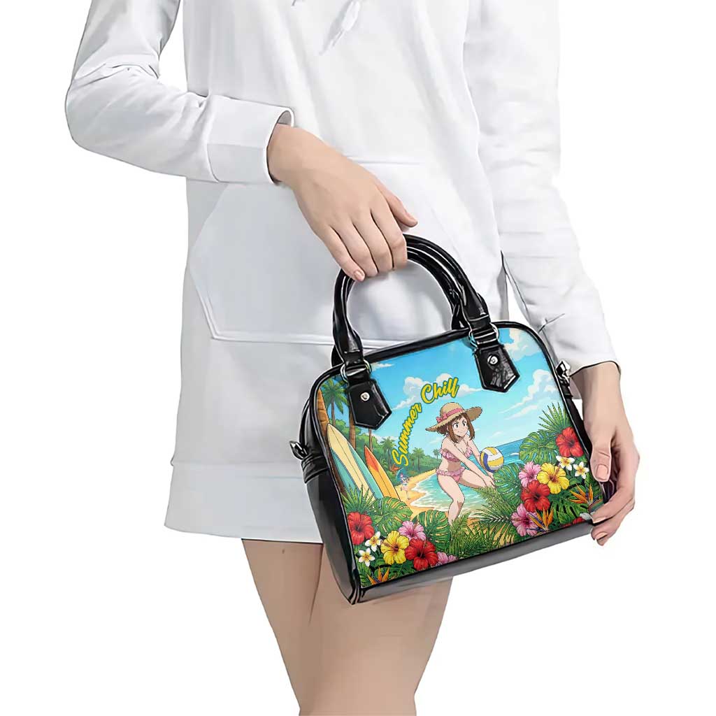 Ochako Uraraka Summer Chill Shoulder Handbag Tropical Anime Beach Play