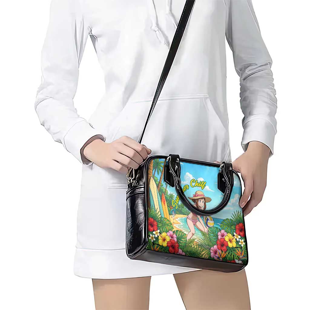 Ochako Uraraka Summer Chill Shoulder Handbag Tropical Anime Beach Play