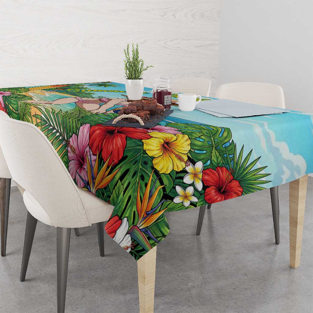 Ochako Uraraka Summer Chill Tablecloth Tropical Anime Beach Play