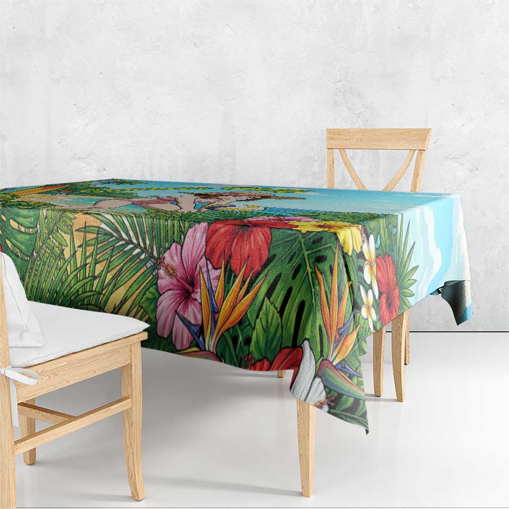 Ochako Uraraka Summer Chill Tablecloth Tropical Anime Beach Play