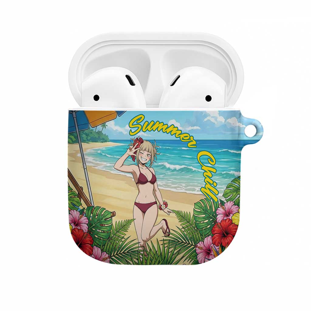 Himiko Toga Summer Chill AirPods Case Tropical Anime Paradise Art