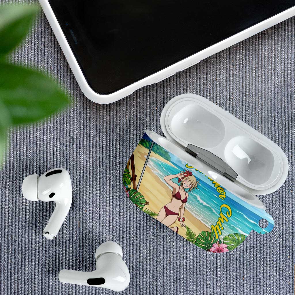 Himiko Toga Summer Chill AirPods Case Tropical Anime Paradise Art