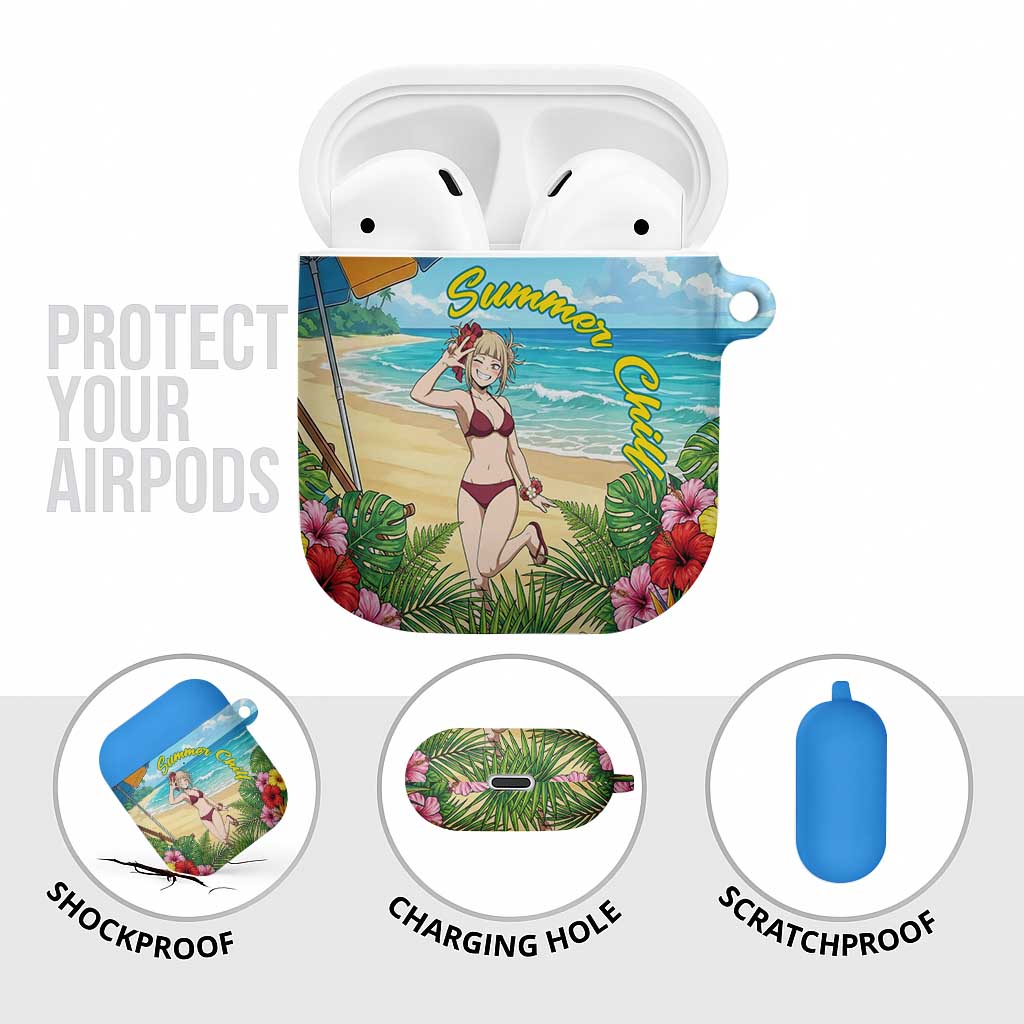 Himiko Toga Summer Chill AirPods Case Tropical Anime Paradise Art