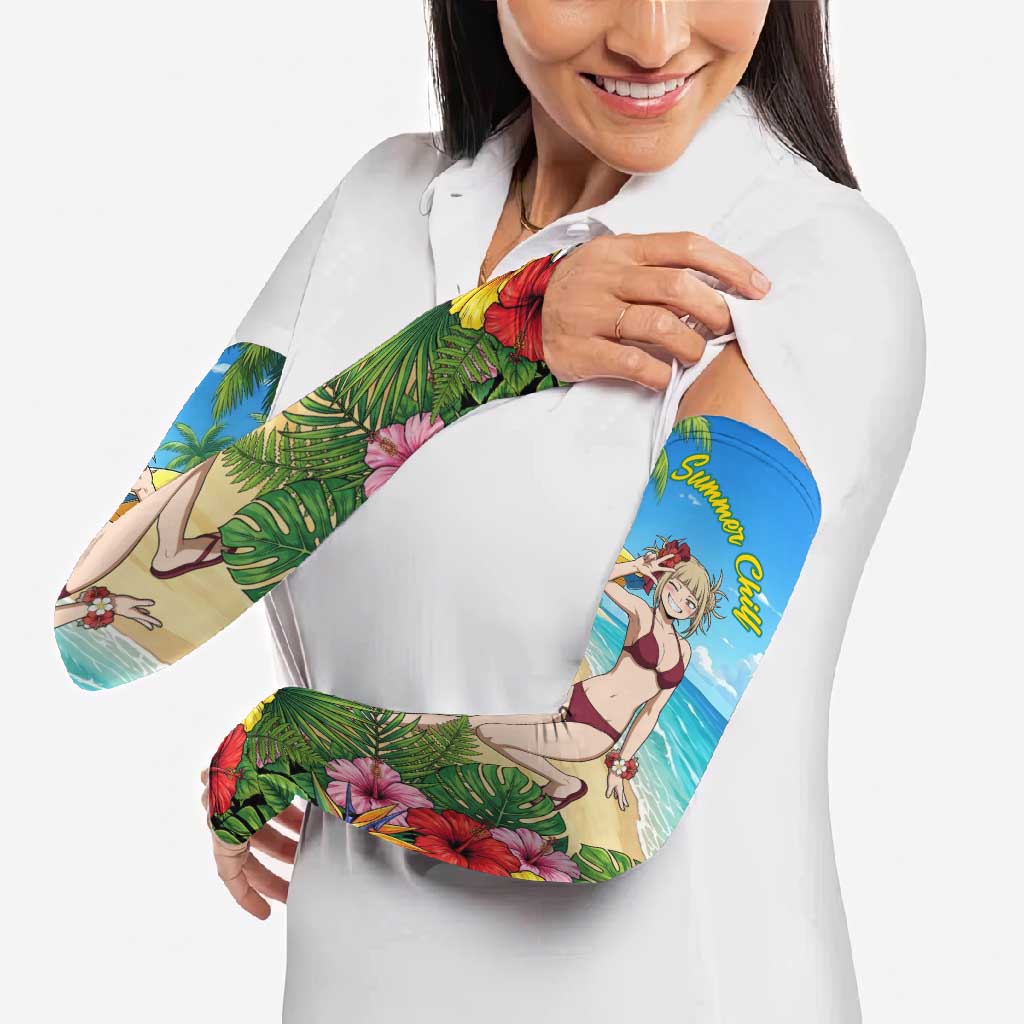Himiko Toga Summer Chill Arm Sleeves Tropical Anime Paradise Art