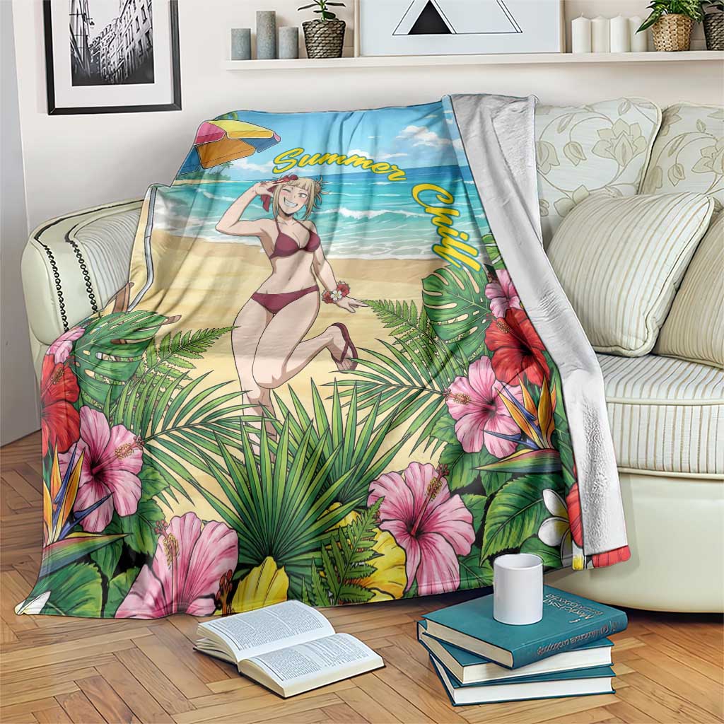Himiko Toga Summer Chill Blanket Tropical Anime Paradise Art