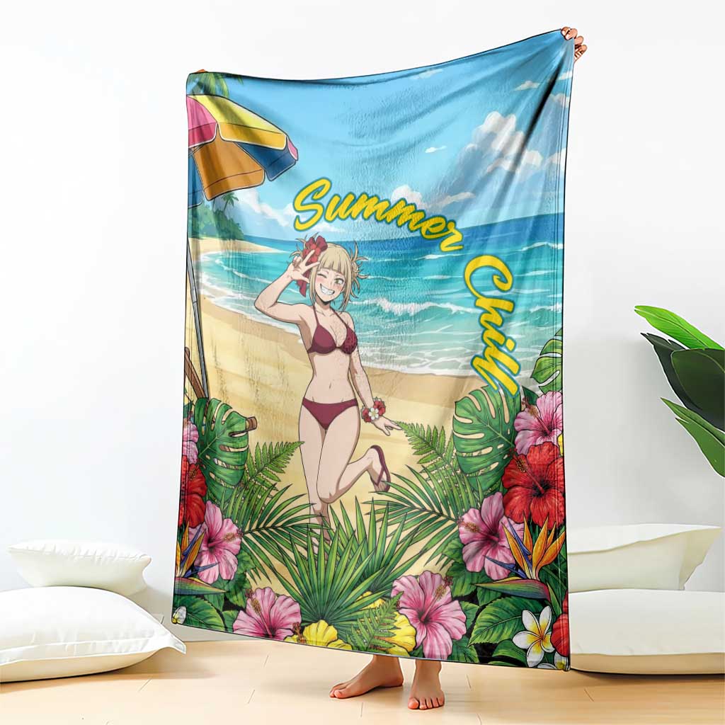 Himiko Toga Summer Chill Blanket Tropical Anime Paradise Art