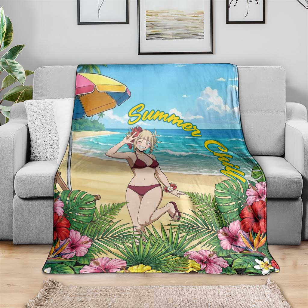 Himiko Toga Summer Chill Blanket Tropical Anime Paradise Art