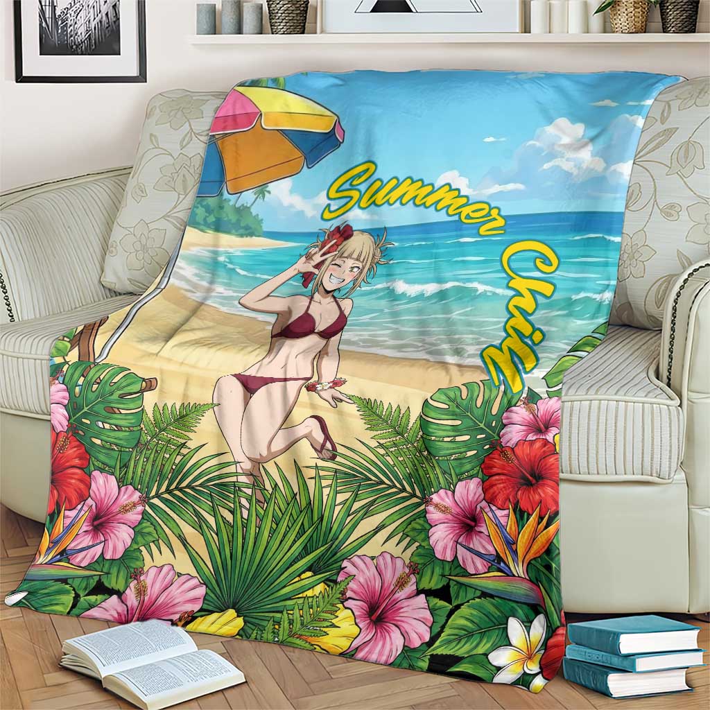 Himiko Toga Summer Chill Blanket Tropical Anime Paradise Art