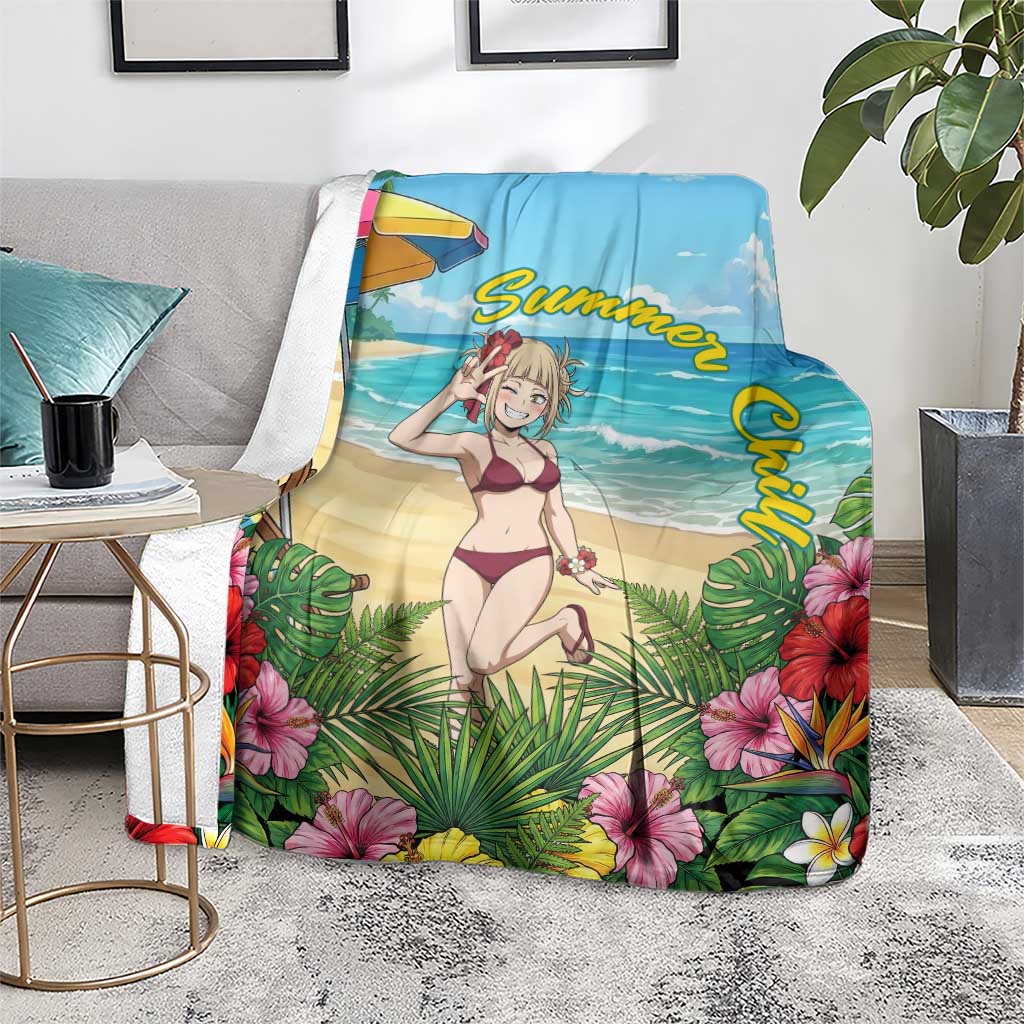 Himiko Toga Summer Chill Blanket Tropical Anime Paradise Art