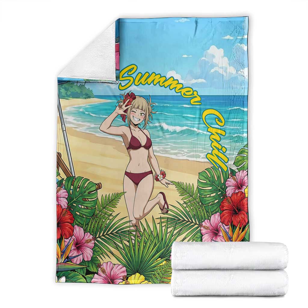 Himiko Toga Summer Chill Blanket Tropical Anime Paradise Art