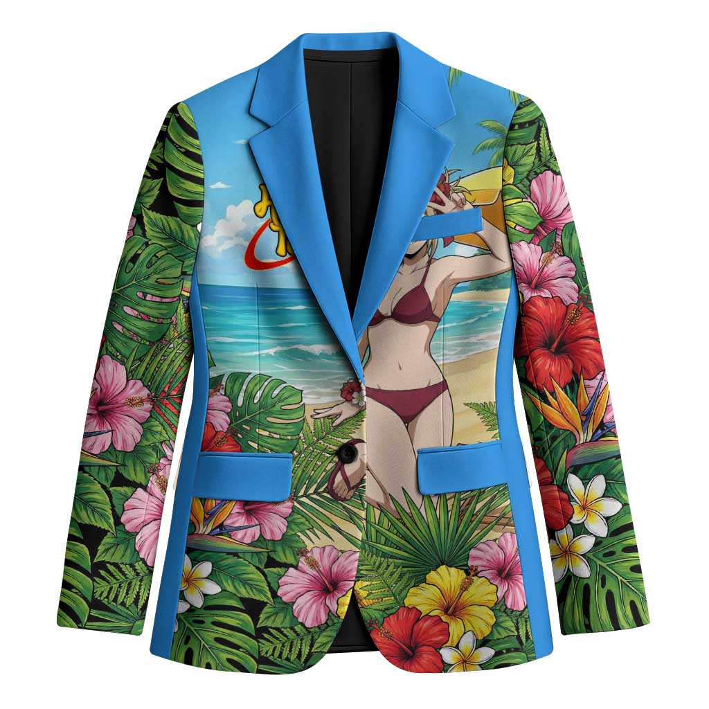 Himiko Toga Summer Chill Blazer Tropical Anime Paradise Art