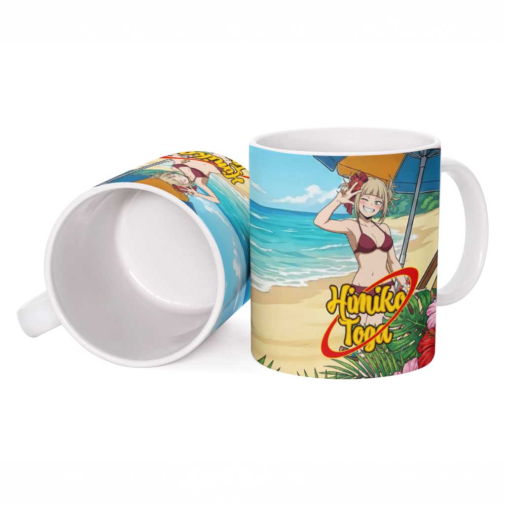 Himiko Toga Summer Chill Ceramic Mug Tropical Anime Paradise Art