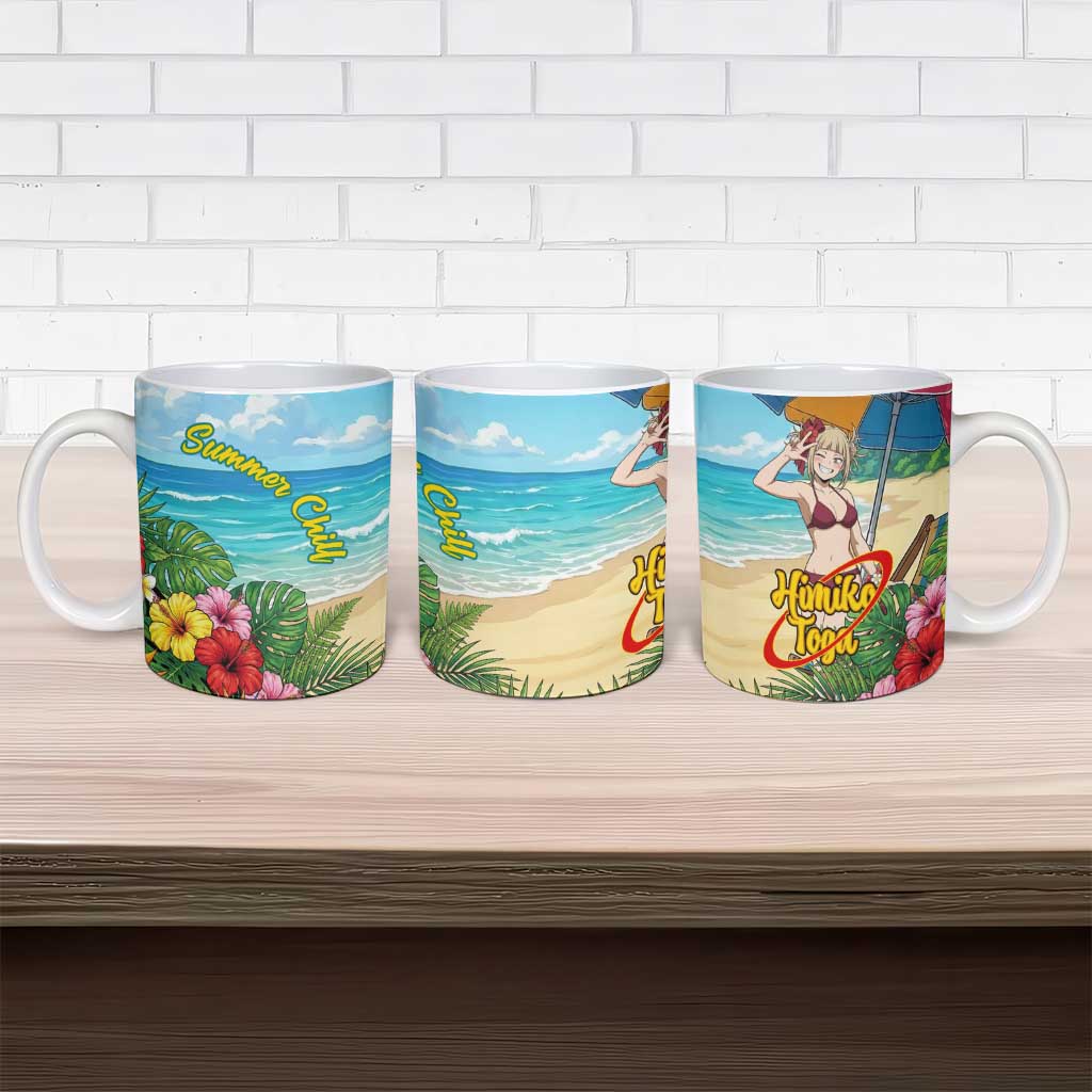 Himiko Toga Summer Chill Ceramic Mug Tropical Anime Paradise Art