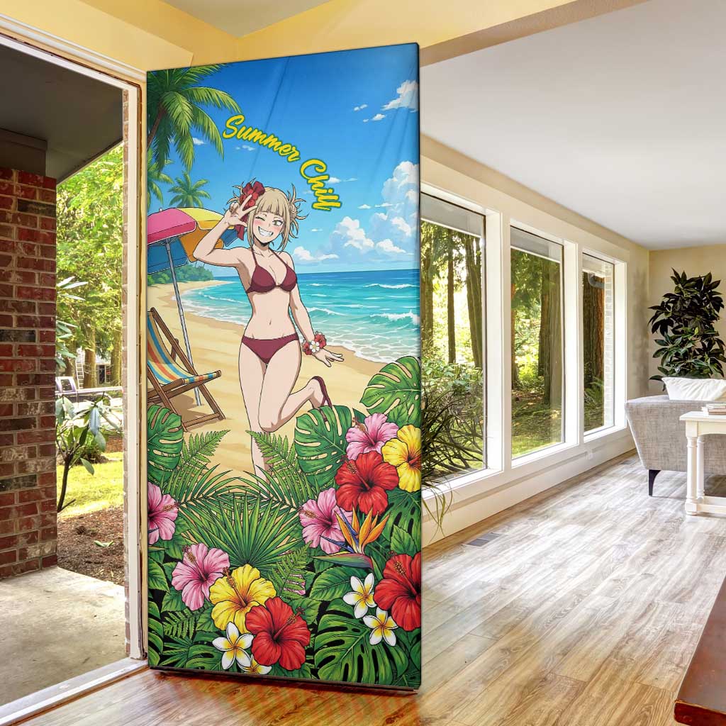 Himiko Toga Summer Chill Door Cover Tropical Anime Paradise Art