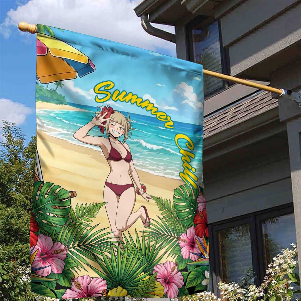 Himiko Toga Summer Chill Garden Flag Tropical Anime Paradise Art