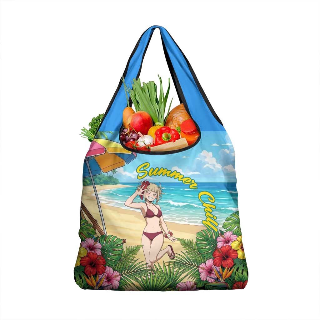 Himiko Toga Summer Chill Grocery Bag Tropical Anime Paradise Art