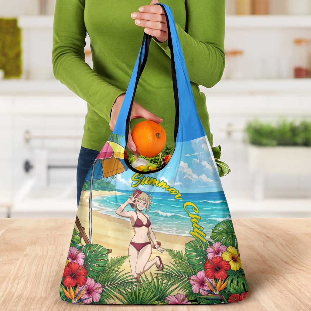 Himiko Toga Summer Chill Grocery Bag Tropical Anime Paradise Art
