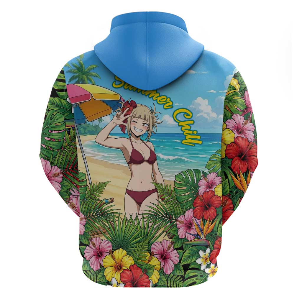 Himiko Toga Summer Chill Hoodie Tropical Anime Paradise Art