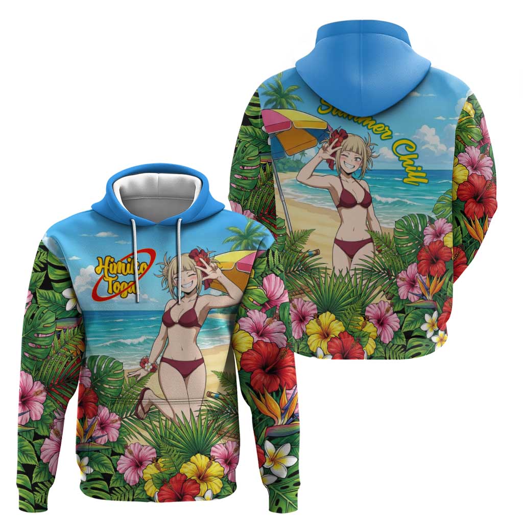 Himiko Toga Summer Chill Hoodie Tropical Anime Paradise Art