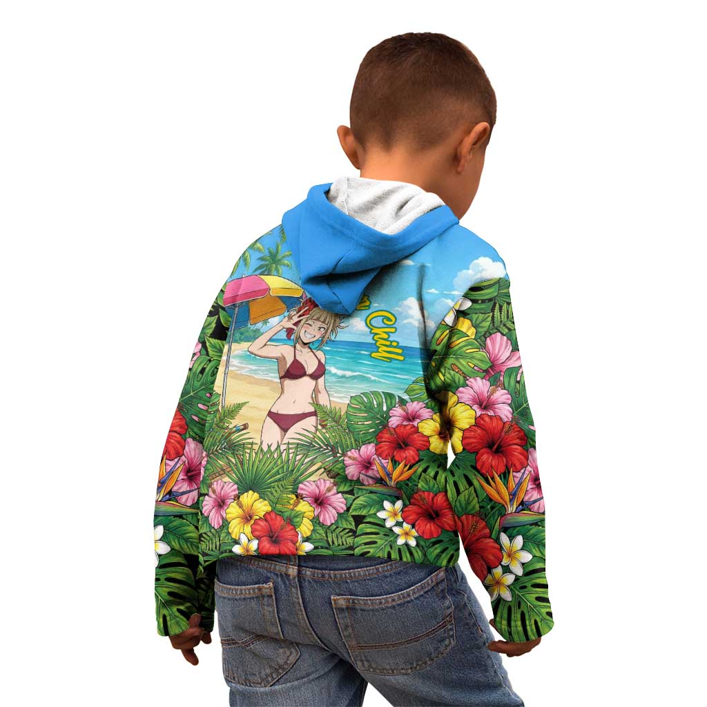 Himiko Toga Summer Chill Kid Hoodie Tropical Anime Paradise Art