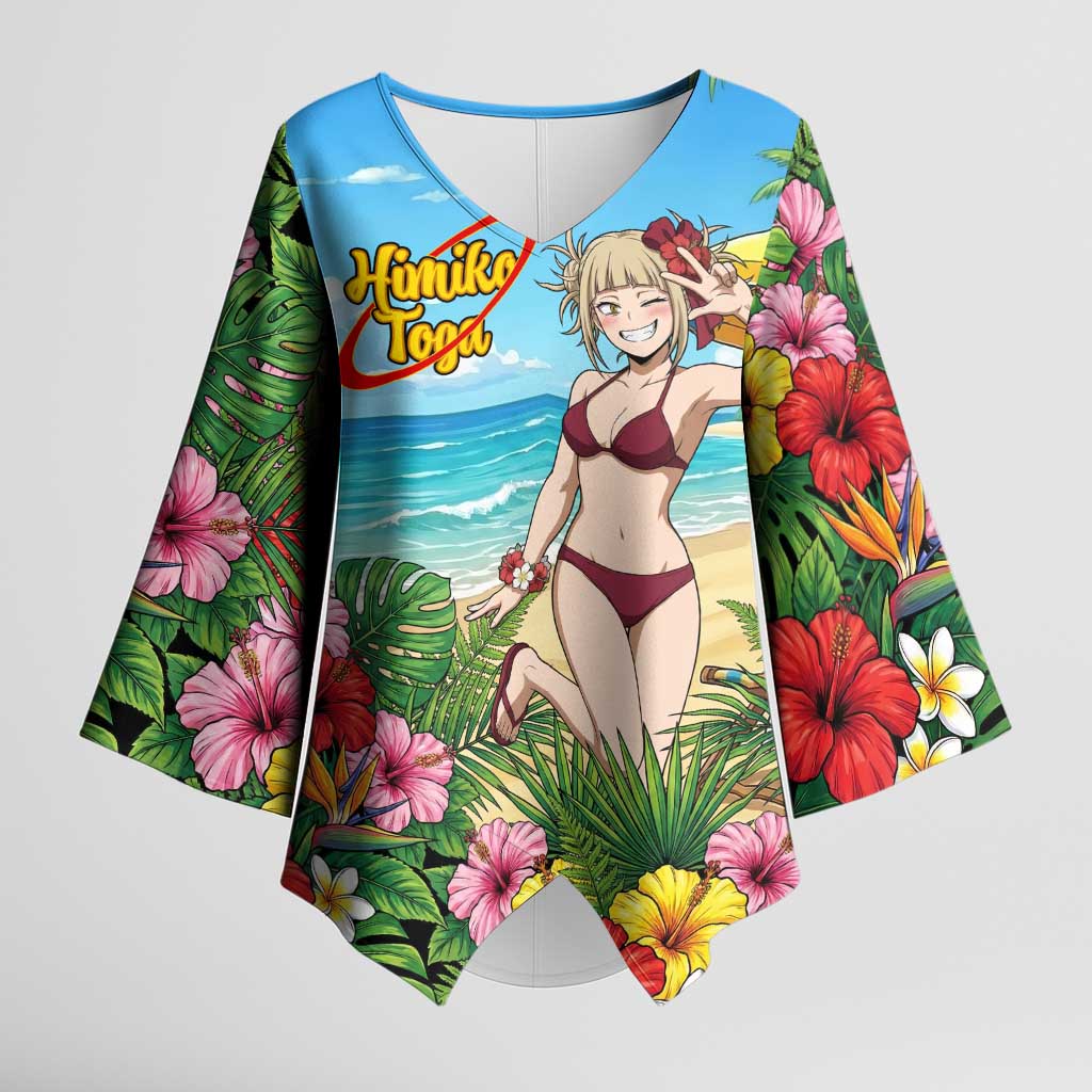 Himiko Toga Summer Chill Kimono Sleeve Blouse Tropical Anime Paradise Art